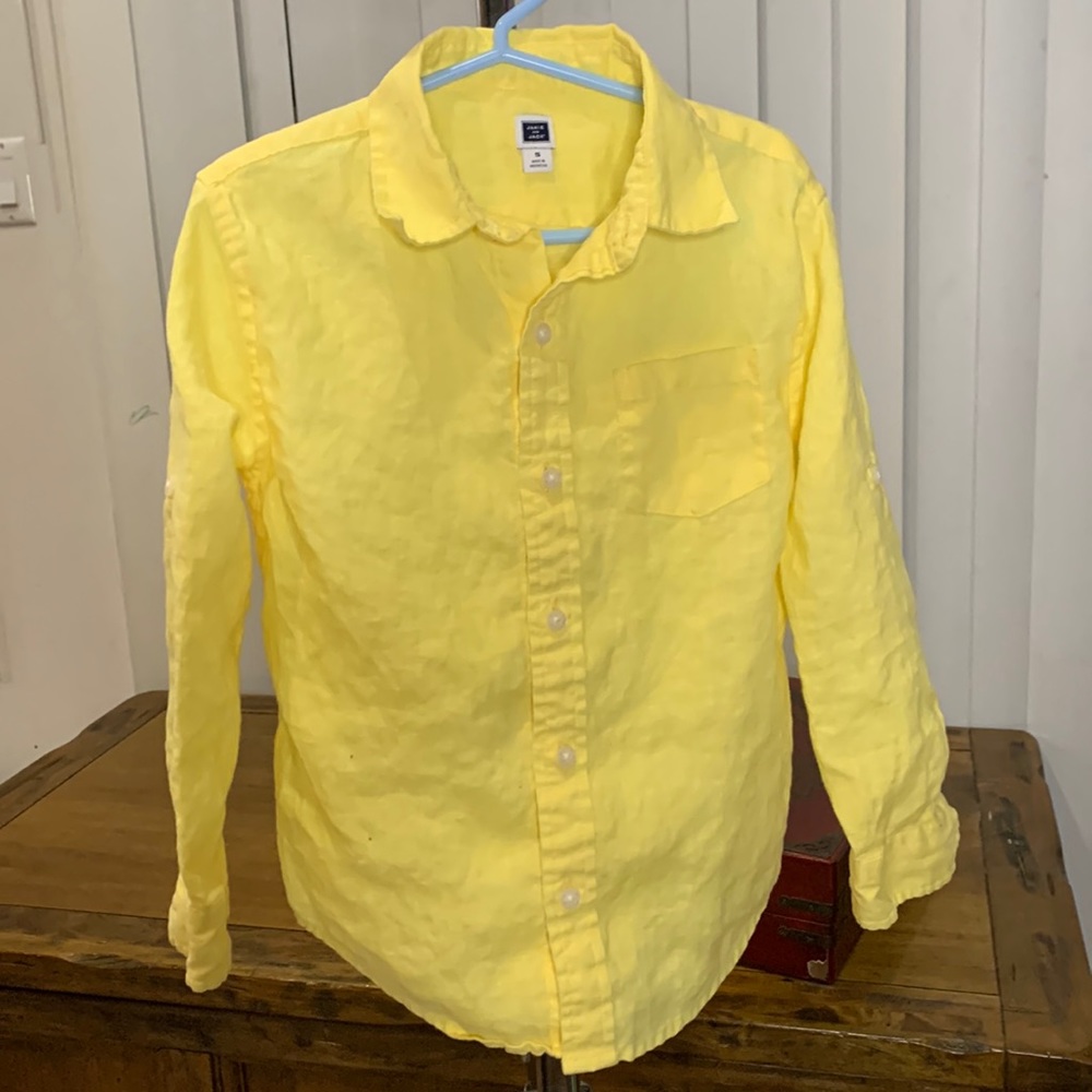 Janie and Jack Yellow Boys Button-Down Shirt